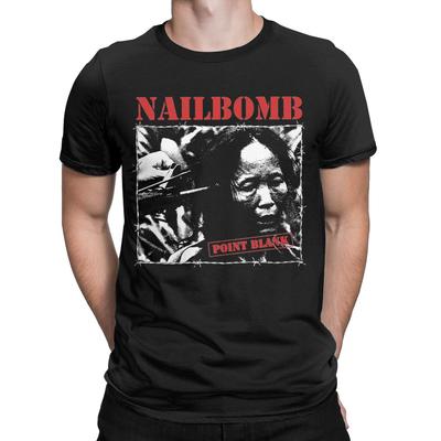 Vintage trička metalové kapely Nailbomb Point Blank pro muže ženy bavlněné tričko nápad na dárek oblečení