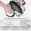 Cute French Bulldogs with Glasses Pattern Insulated Lunch Bag for Teens School Picnic Reusable Portable Thermal Bento Tote Bags