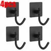 1/1pc Bathroom Stainless Steel Robe Hook Multi-Purpose Adhesive Wall Towel Hook Home Kitchen Hardware Sundries Storage Hooks