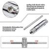 1Pcs M3-8 M5-12 Tap Wrench Adjustable Metric Plug T-Handle Ratchet Wrench Male Thread Extended Tap Screw Holder Hand Tool