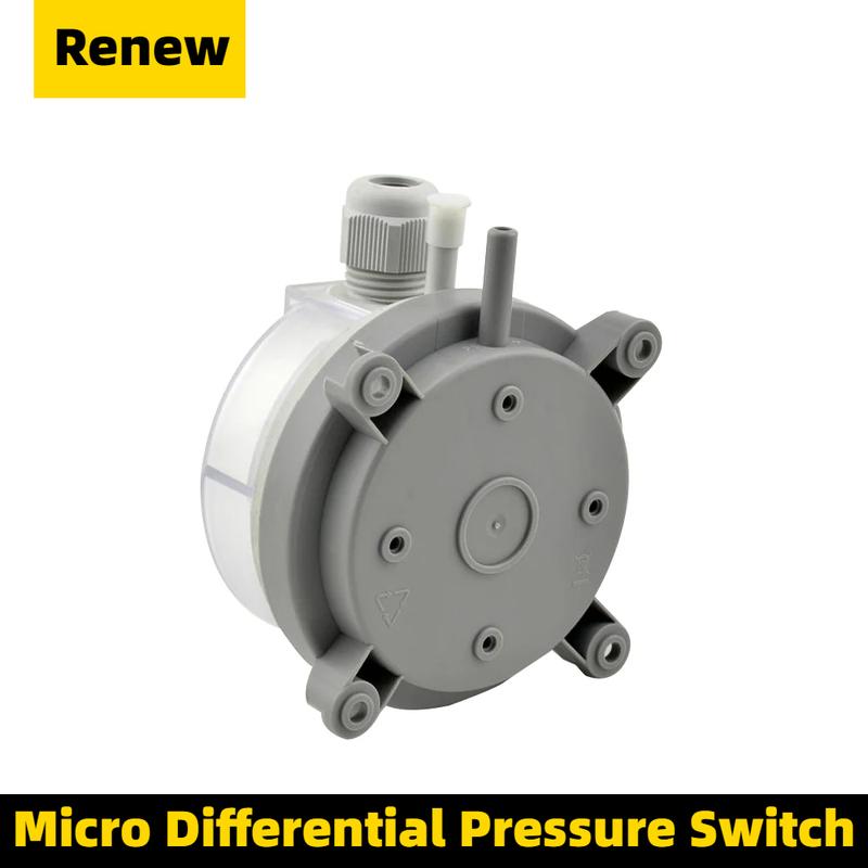 Air Differential Pressure Switch 20-200Pa Adjustable Micro- Pressure Air Switch