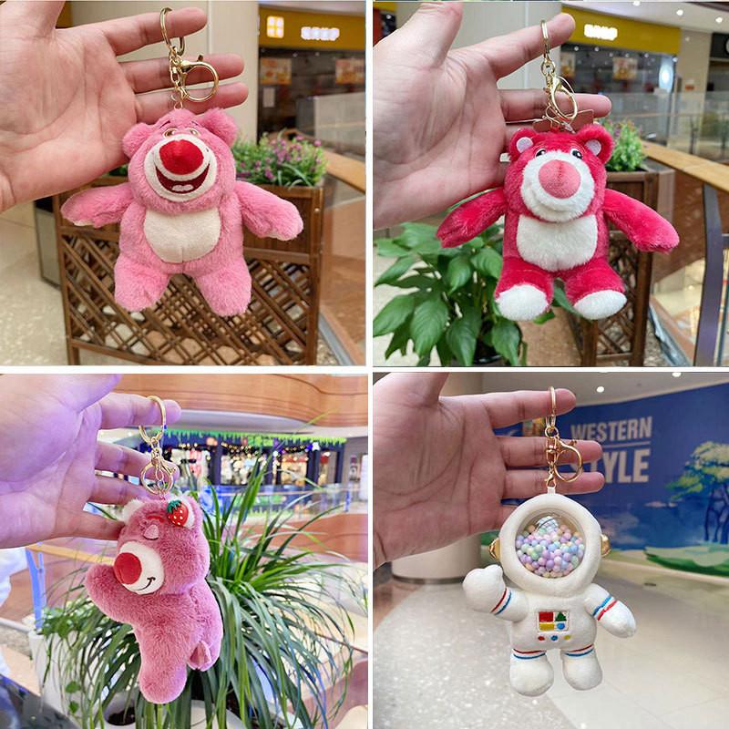 Unique Plush Bear Astronaut Keychain In Soft Colors Perfect For Children Birthday 15cm Gift