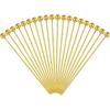 20 Pieces Stainless Steel Cocktail Toothpicks Reble Cocktail Skewers Metal Martini Picks Garnish Picks Bloody Mary Skewers for Olives Appetizers