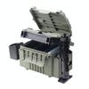Fishing Tackle Box Set: Includes Large Capacity Storage Box, Rod Holder, Cup Holder, and Lure Storage.