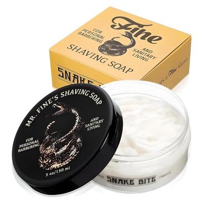 Pan. Pánské mýdlo na holení Fine 21C Chrání před spálením a podrážděním Bez umělých barviv 5 oz. 150 ml platina, hadí kousnutí, 1 jednotka