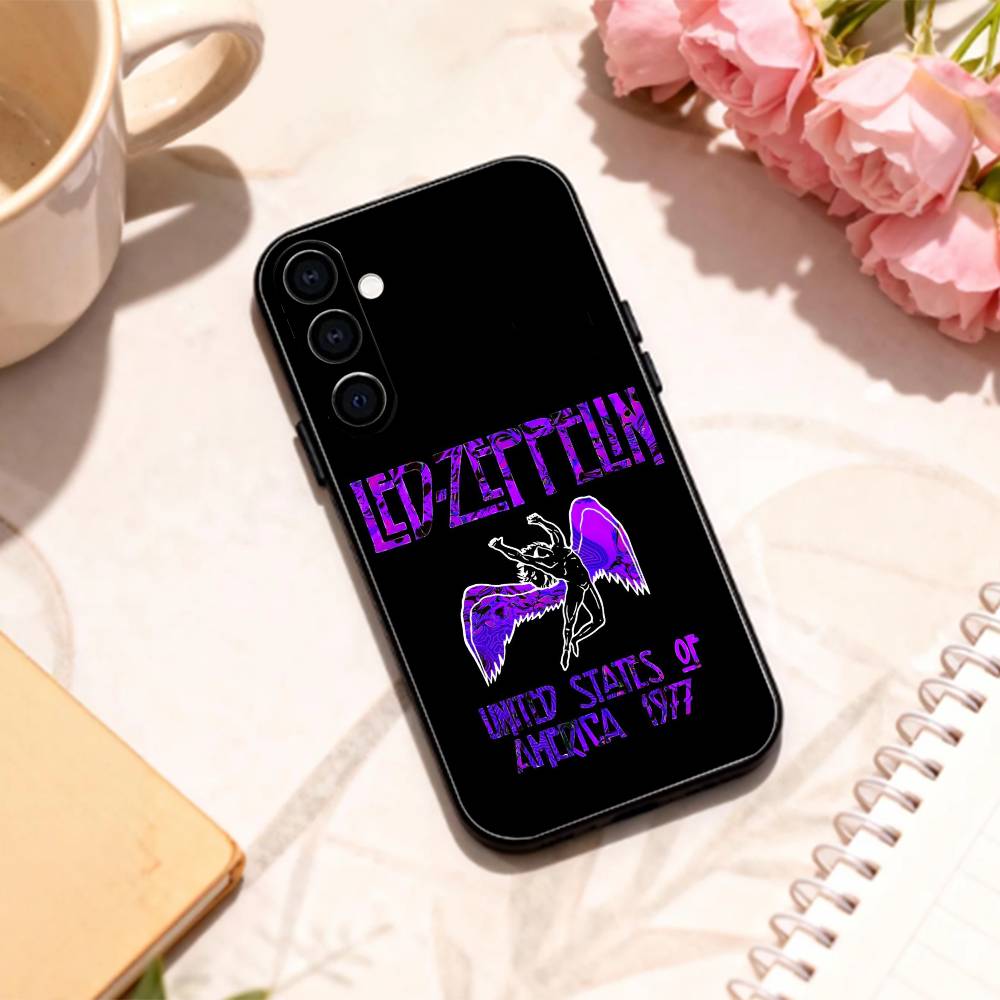 Cool L-Led Zeppelin Band   Phone Case For Samsung Galaxy A73,A72,A71,A70,A53,A52,A51,Others Soft Black Shell