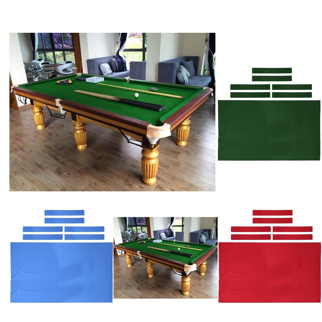 9ft Pool Table Felt Replacement Kit - 0.6mm Thickness, More Wear-resistant and Be Cut For Exact Usage, Durable In Use