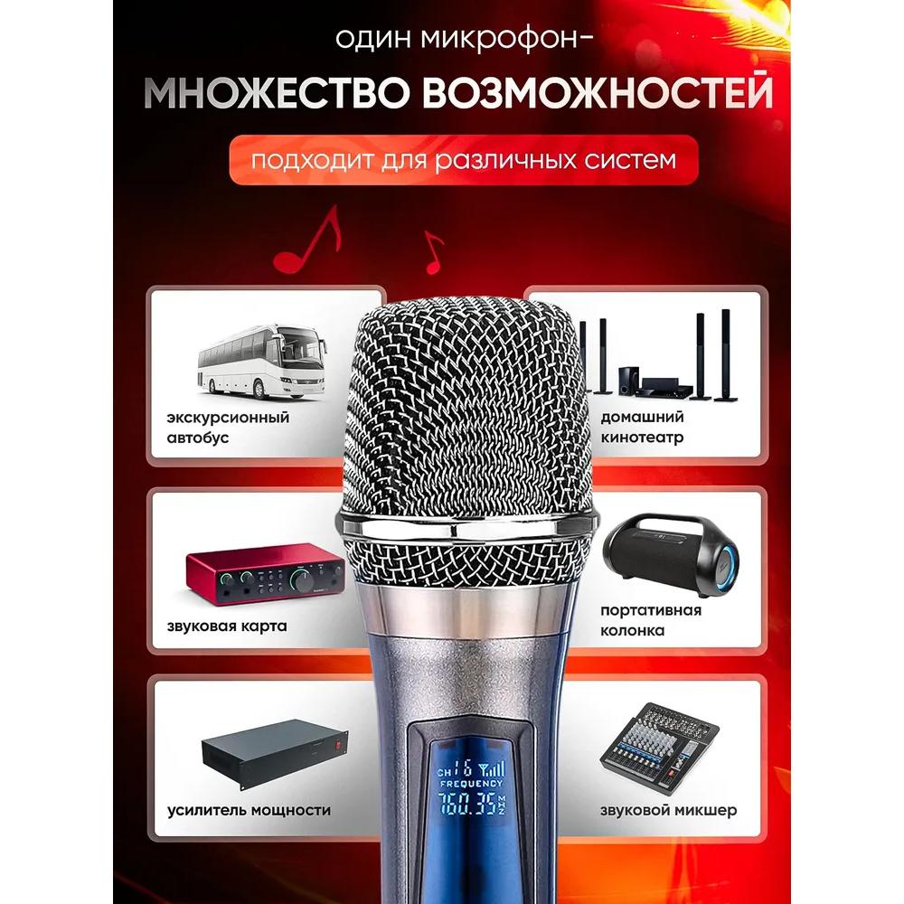Wireless Microphone for Live Vocals, Gray