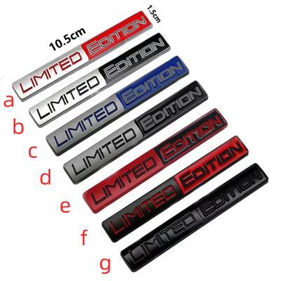 1pcs Modified Standard LIMITED EDITION Metal Car Sticker EDITION Body Sticker Tail Sticker