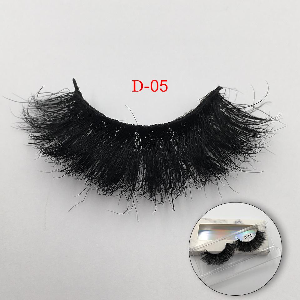 RED SIREN Fluffy Lashes Mink 25mm False Eyelashes Makeup Long Natural Volume 3d Eyelashes Extension Wholesale Mink Eyelashes