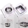 Stainless Steel And Acrylic Bird Feeding Bowl For Splash Guard & Chew-Proof Acrylic Cage Mounted Bird Feeder Food Container