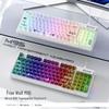 Wolf M95 Transparent Mechanical Keyboard: Custom Wired RGB Lighting for Gaming and Office Use