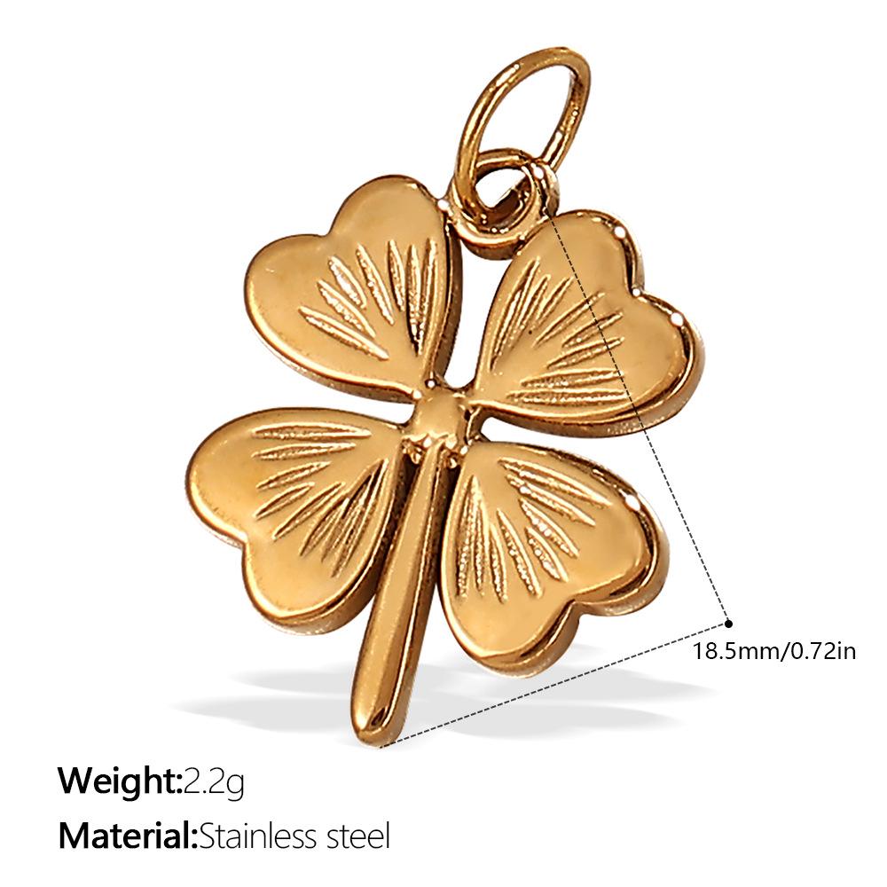18K Gold-Plated Stainless Steel Beach-Style Pendant Necklace