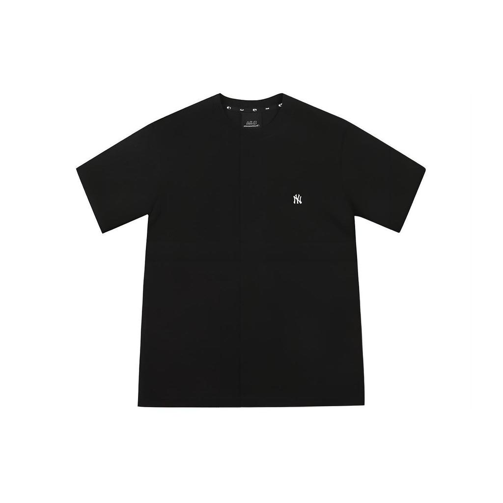 MLB Solid Color Printed Embroidered Crew Neck Short Sleeve T-Shirt Unisex Tops Black 31TS01131-50L