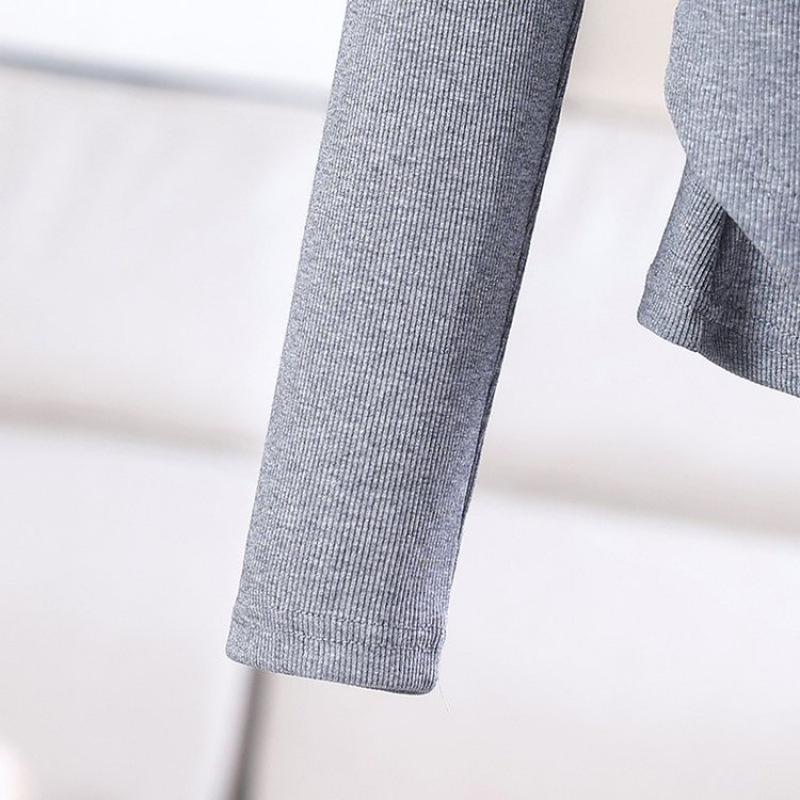 2025 Women's V-neck Long-sleeve Slim-fit T-shirt - Stylish Spring/Autumn Design