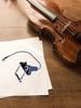 Tonabnehmer für Violine Elektronische Orgel Sofortiger Authentischer Akustischer Klang Einfach zu montieren Platzierung einstellen für Violine/Bratsche
