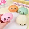 Soft Squeezable Steamed Bun Toy with Smiling Face, Slow Rising Anti-Anxiety EDC Fidget Toy