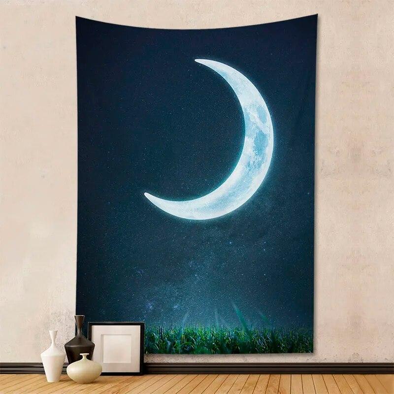 Tapestry beautiful starry sky moon room decoration home life wall hanging background cloth