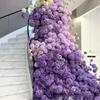 Hortensia artificiel sans feuilles à cinq têtes pour mariage et décoration
