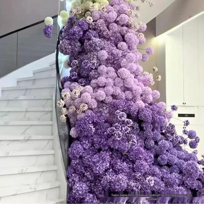 Leafless Five-Headed Hydrangea Artificial Flower for Wedding and Decor
