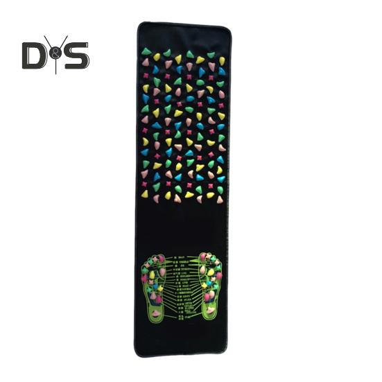 Fußreflexzonenmassage-Massagematte, Fußschmerzlinderung, Muskelentspannung, Kinder und Erwachsene, rutschfestes, faltbares Akupressurpad, tragbares Stein-Gehmassagegerät