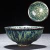 2 pezzi tazza da tè con smalto Temmoku, tazza da tè artistica, tazza in ceramica da forno Build, tazza da tè, servizio da tè cinese Jingdezhen Cielo stellato, opera d'arte bellissima