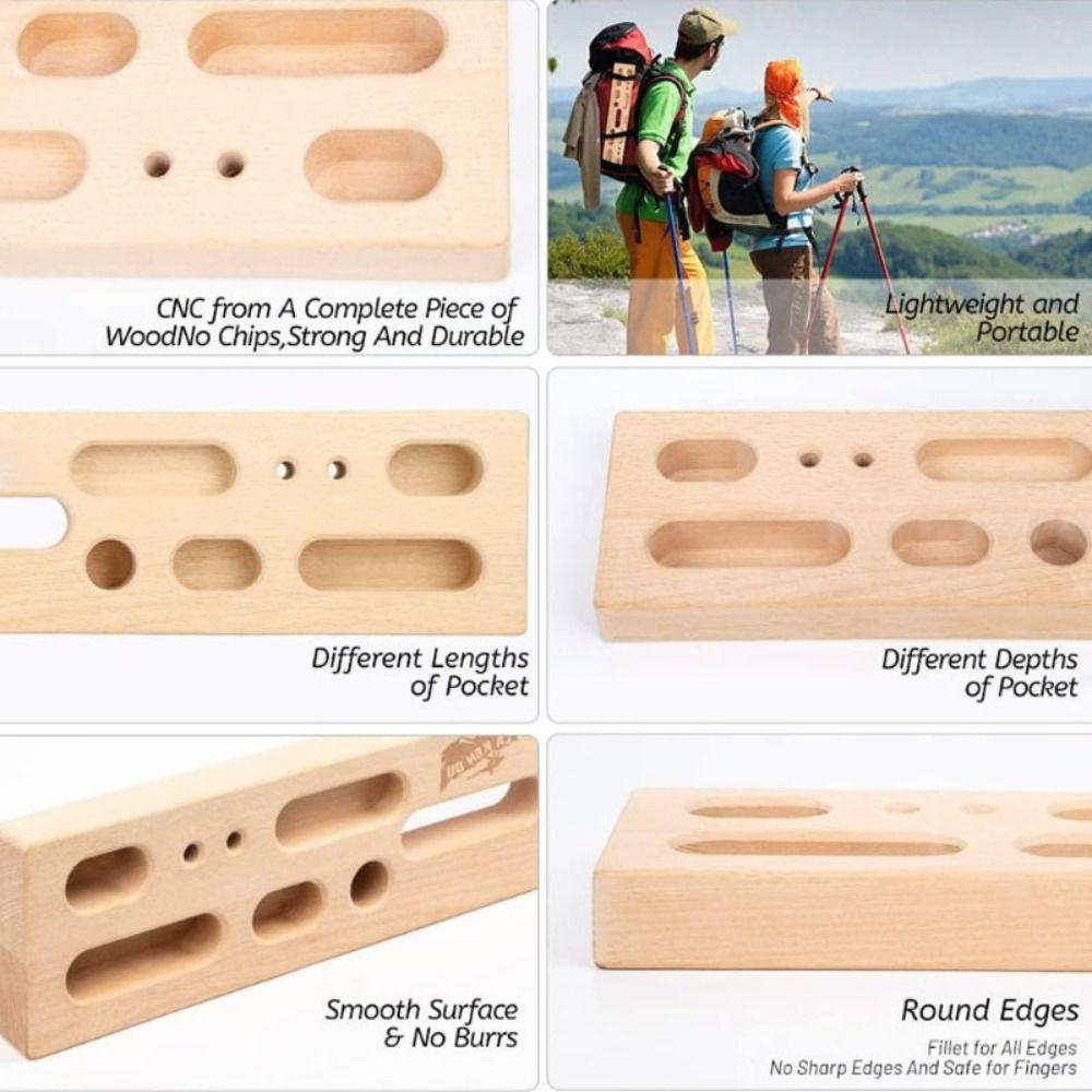 Rock Climbing Climbing Fingerboard Forearm Exerciser Climbing Training Board  Men Women