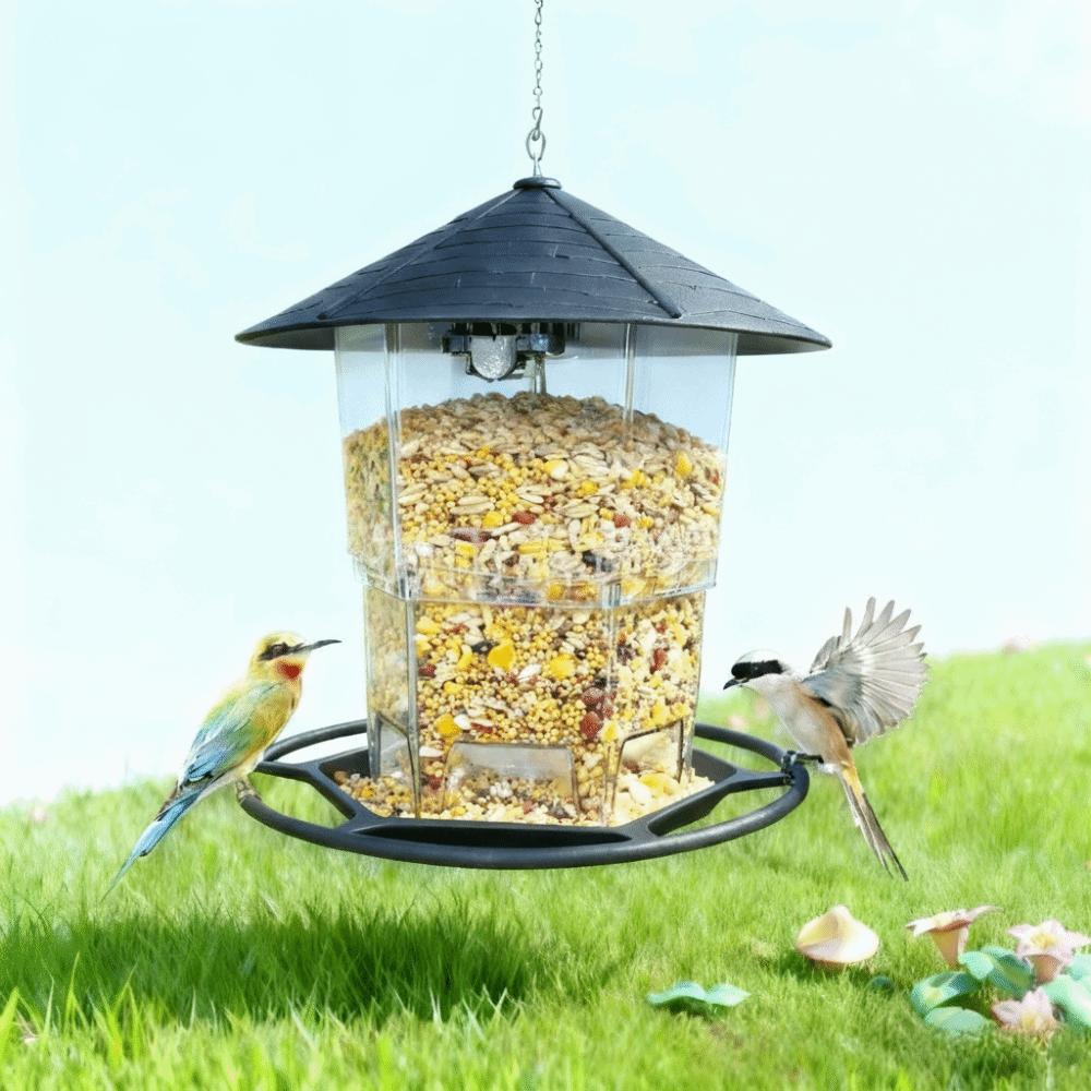 Folding Hanging Bird Feeder Waterproof Bird Food Dispenser Wild Bird Feeders  Courtyard