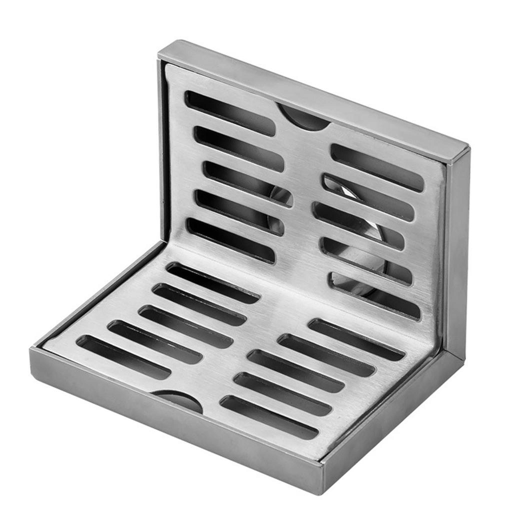 Side Drain 304 Stainless Steel Corrosion Resistance Thickened L Shape Floor Drain for Bathroom