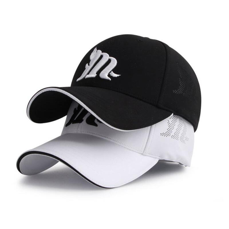 Oversized spandex band golf hat ball cap black