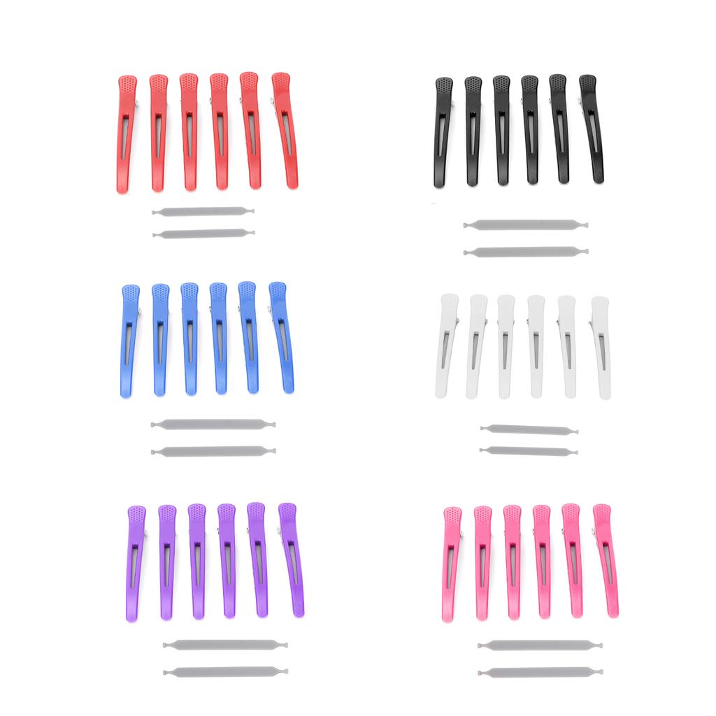 6Pcs Professional Hair Clips Non‑Slip Dividing Duckbill Hair Clips for Hair Cutting Styling