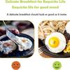 Egg Rings for Frying Eggs Stainless Steel Egg Cooking Rings with Anti-scald Handle Non-stick Egg Shaper Molds 4 Different Shapes