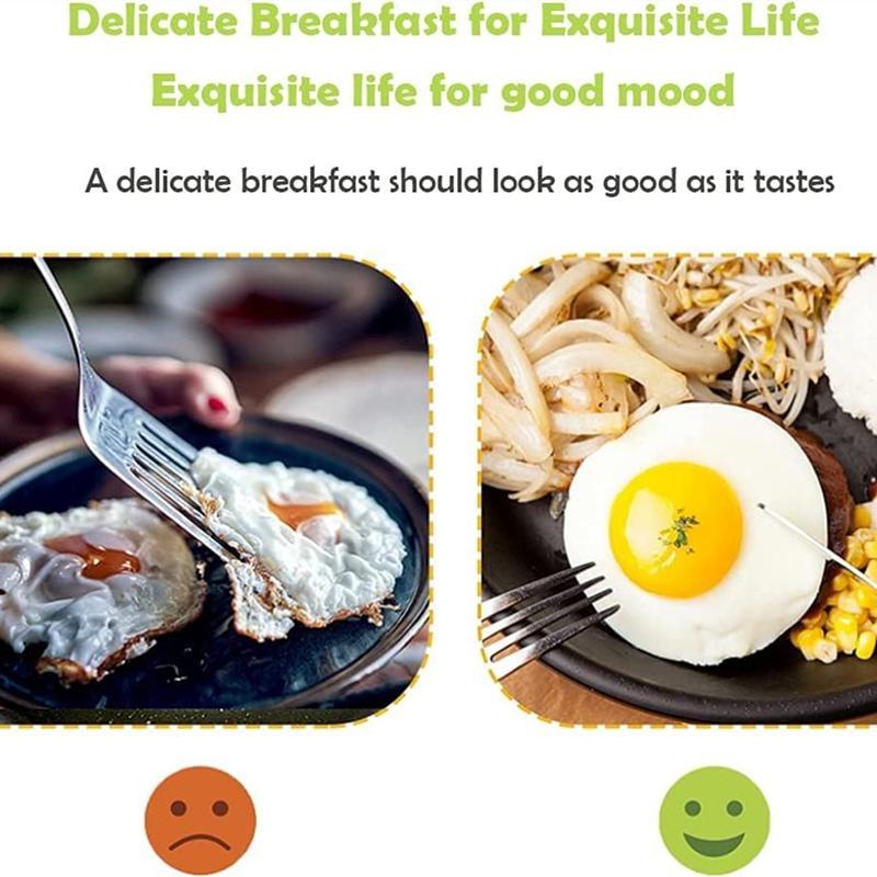 Egg Rings for Frying Eggs Stainless Steel Egg Cooking Rings with Anti-scald Handle Non-stick Egg Shaper Molds 4 Different Shapes