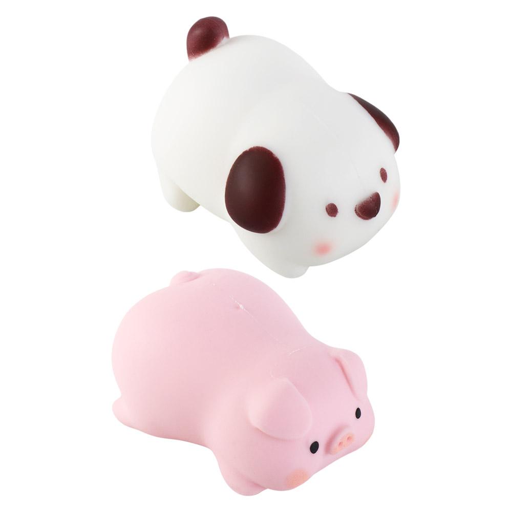 Comfortable Touch Squeeze Pig Dog Toy Flexible Material Stress Vent Toys  Kids Gift