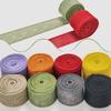 4 cm breites farbiges Imitationshanf-Band mit Drahtkante für DIY-Weihnachtsdekorationen