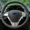 ABS Car Steering Wheel Protective Sequin Cover Stickers for Ford New Fiesta Ecosport 2009 - 2016