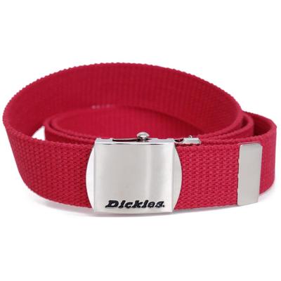 Dickies Casual Buckle Red Men's Belt, 32mm, Acrylic/Polyester, Belt,