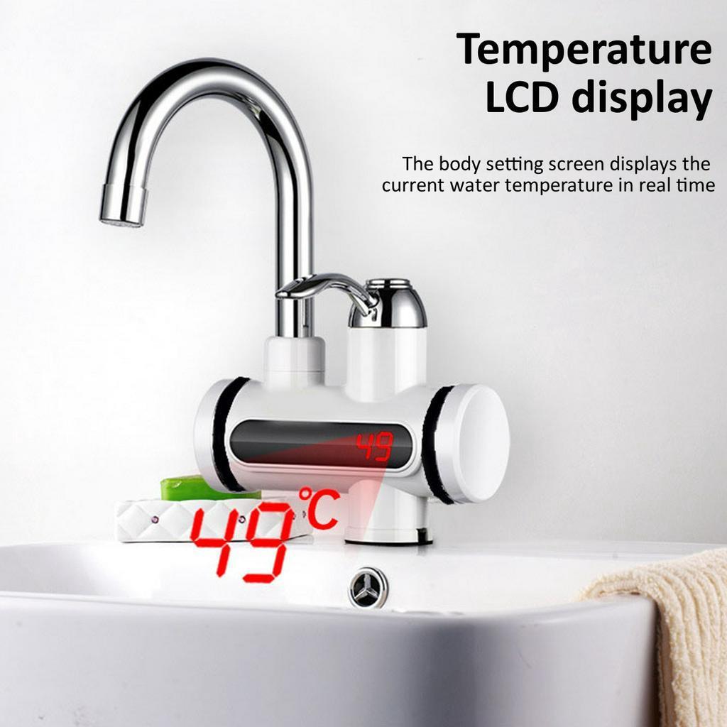 Instant Electric Shower Water Heater Instant Hot Faucet Kitchen Electric Tap Water Heating Instantaneous Water Heater 220V 3000W