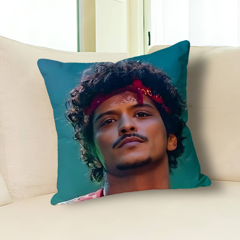 B-Brunos M-Mars Singer Pillow Cases for Bedroom Living Room Sofa Home Decor Polyester Cushion Cover with Zipper