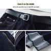 Dark Blue High-Waist Slimming Straight-Leg Cropped Jeans for Women - Spring 2025