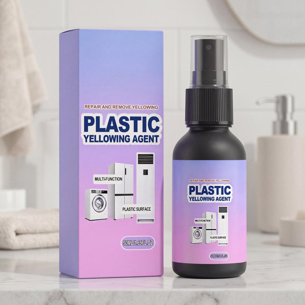 Plastic Yellowing Agent 50ml Multi Function Surface Cleaner for Household Appliance Plastic Repair and Maintenance