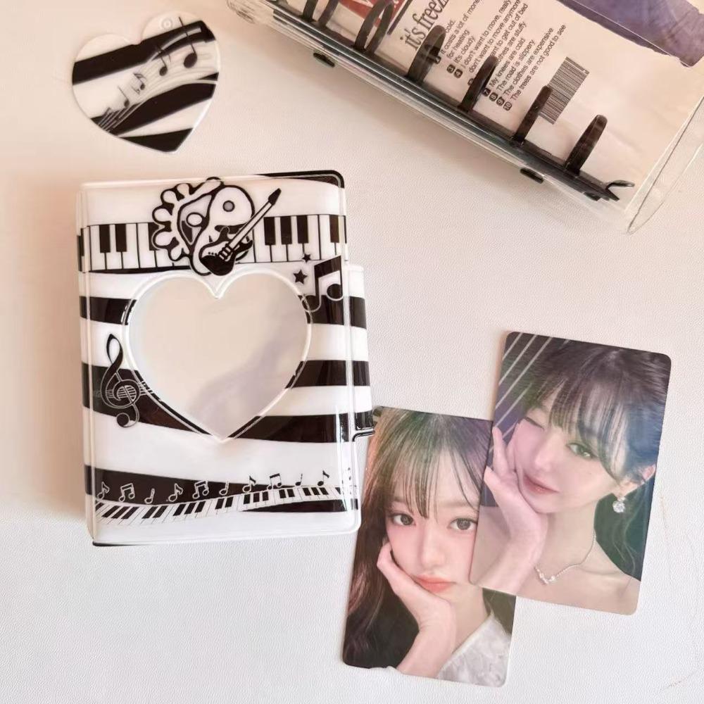 Wasserdichter PVC-Fotokartenhalter 32 Fächer 3 Zoll Kartenaufbewahrung Kartenhülle Schwarz Cortis Fotoalbum Kpop Idol Karte