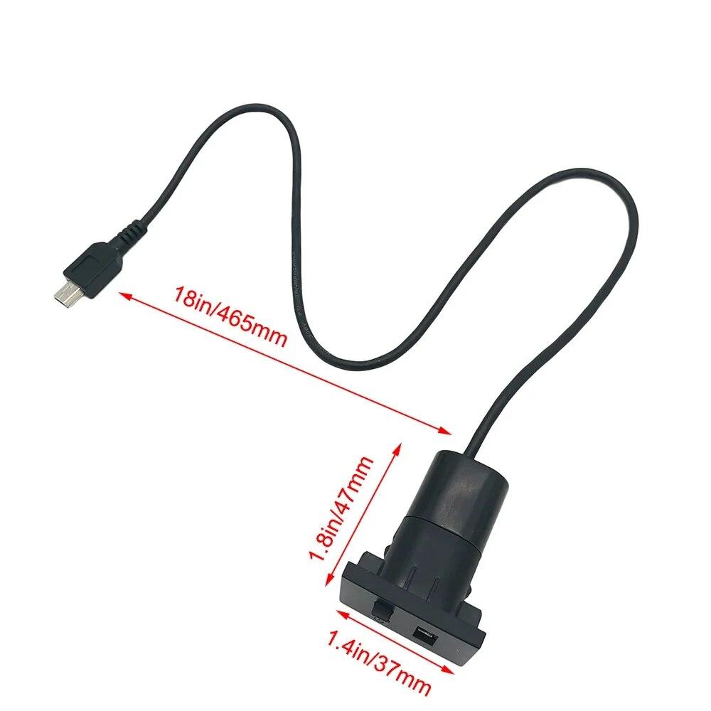 1 Pcs Car AUX/USB Input Adapter Mini Cable USB Slot Interface Button Switch for Ford Focus 2 Mk2 2009 2010 2011 Accessories