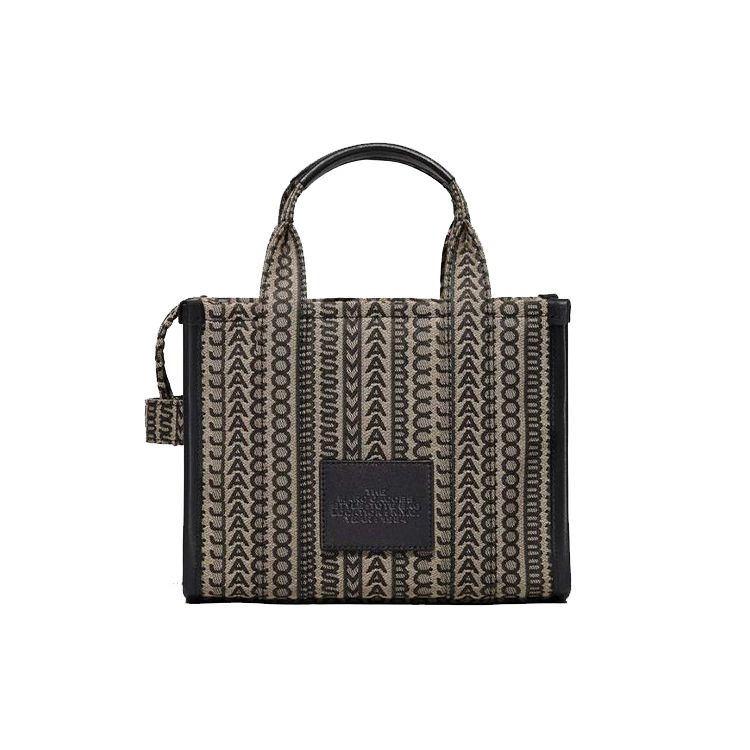 Marc Jacobs Monogram Fashion Print Tote Bag Unisex Tote Bags Brown H077M01RE21