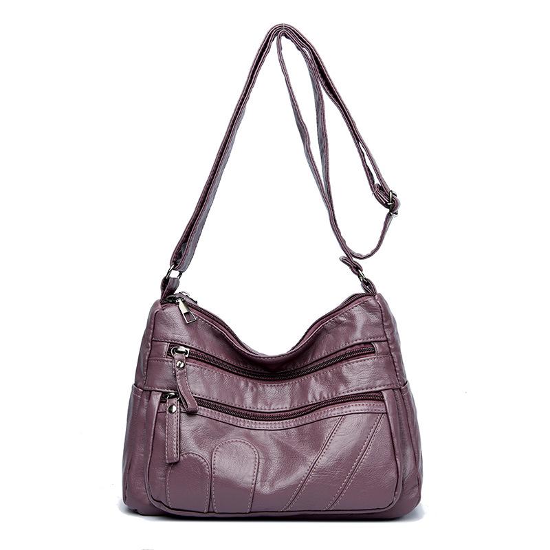 Retro Soft Leather Women's Crossbody Bag - Fashionable, Versatile, Casual Single-Shoulder Bag