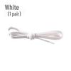 Children's Black & White No-Tie Elastic Shoelace Buckles