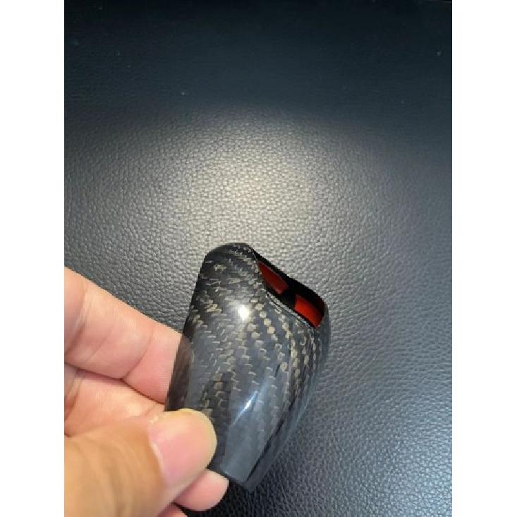 Real Dry Carbon Fiber Gear Shift Knob Cover for BMW E90 M3 E60 M5 M6