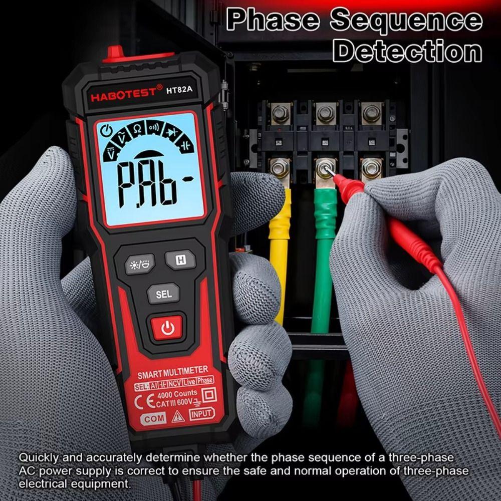 High Precision Smart Digital Multimeter 600V TRMS Multimeter Portable Auto Range Multimeter
