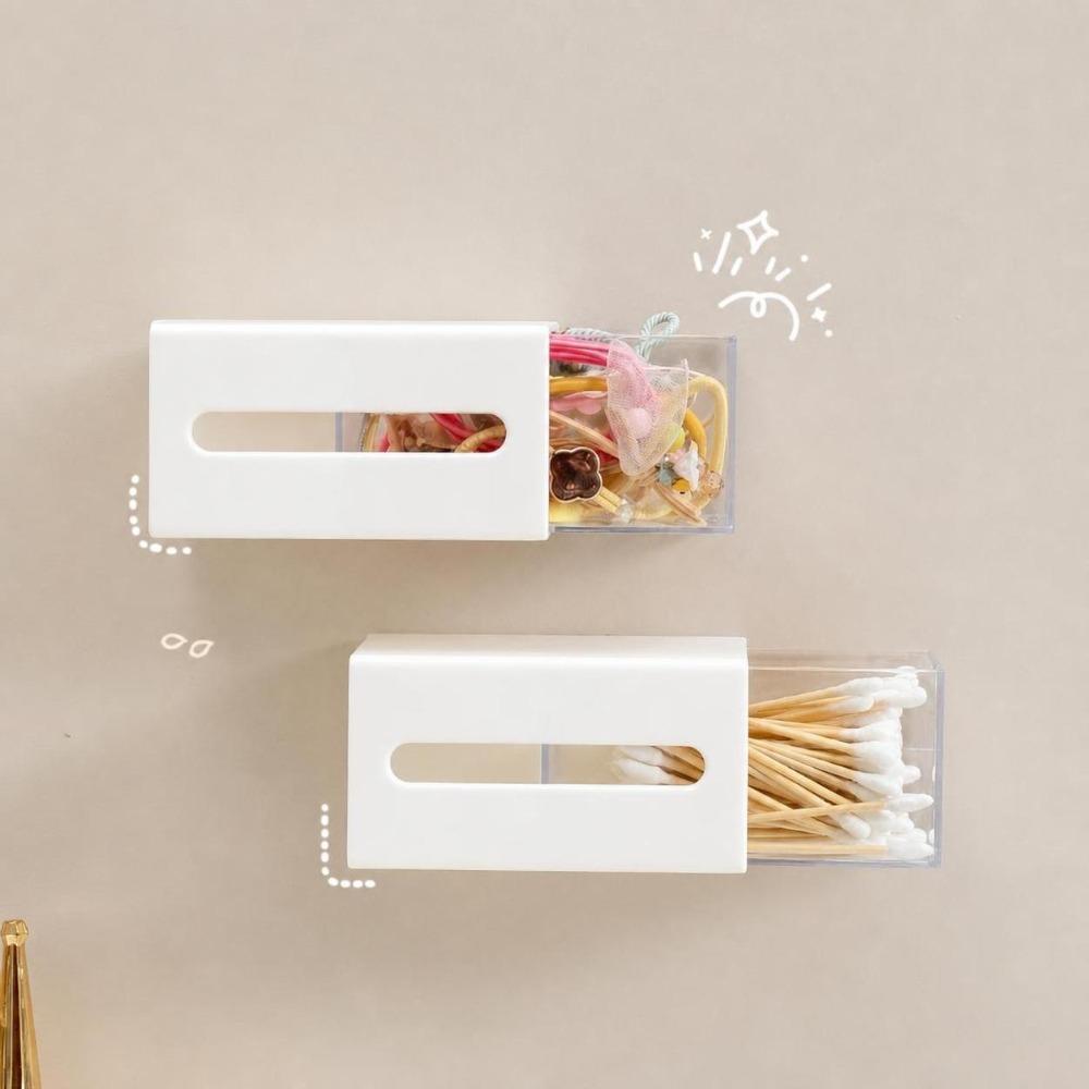 Space Saving Pull-Out Case Drawer Style Hair Ties Clips Holder Durable Storage Box Bathroom