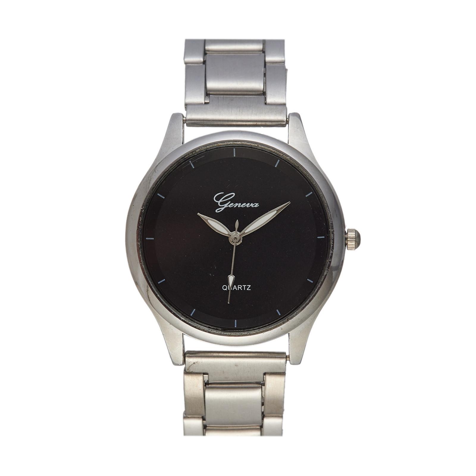 

Женские модные кожаные часы One Size чёрный